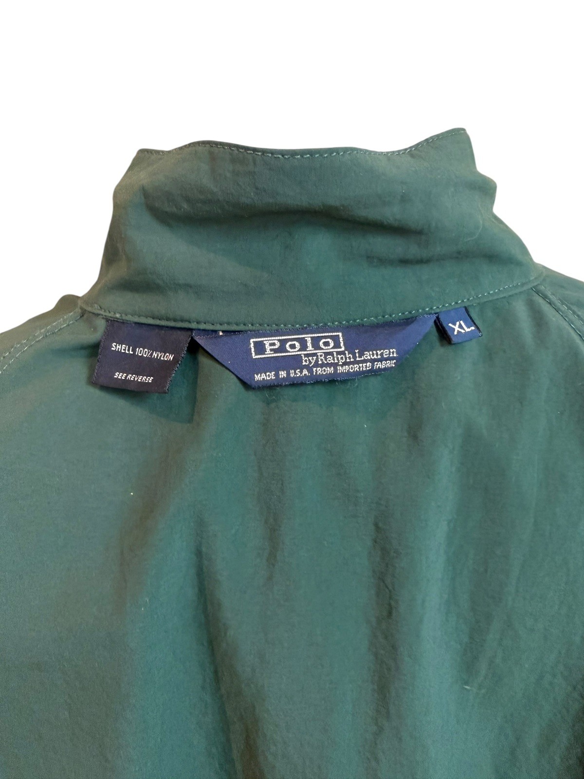 VTG Polo Ralph Lauren Jacket Men XL Green Bi Swing Bomber Made in USA Golf Crest
