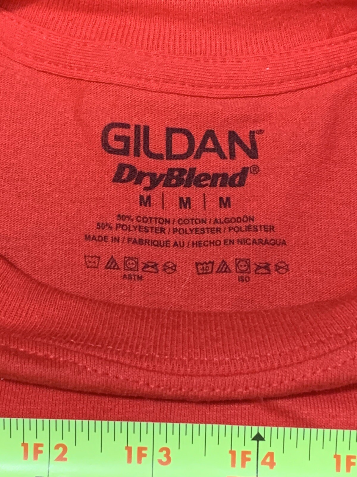 6-Gildan Dry Blend 50/50 Red Short Sleeve Plain Blank T-Shirt Size Medium