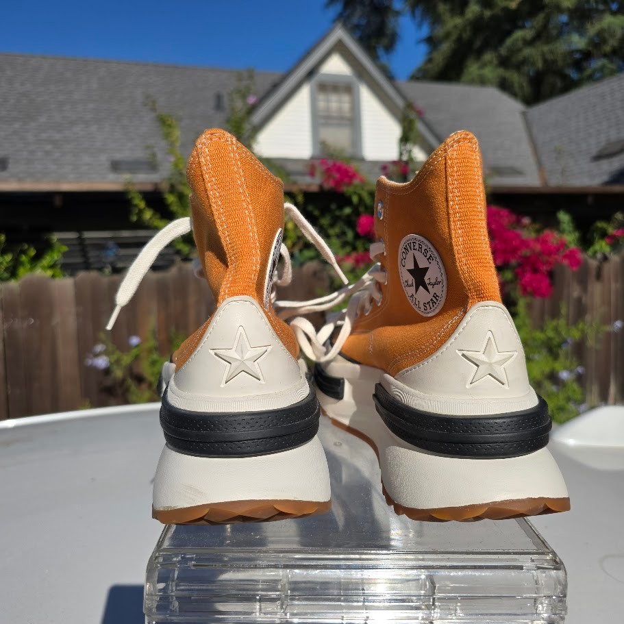 Converse Run Star Legacy CX Platform Shoes Womens 9 Mens 7.5 Orange Amber A00853