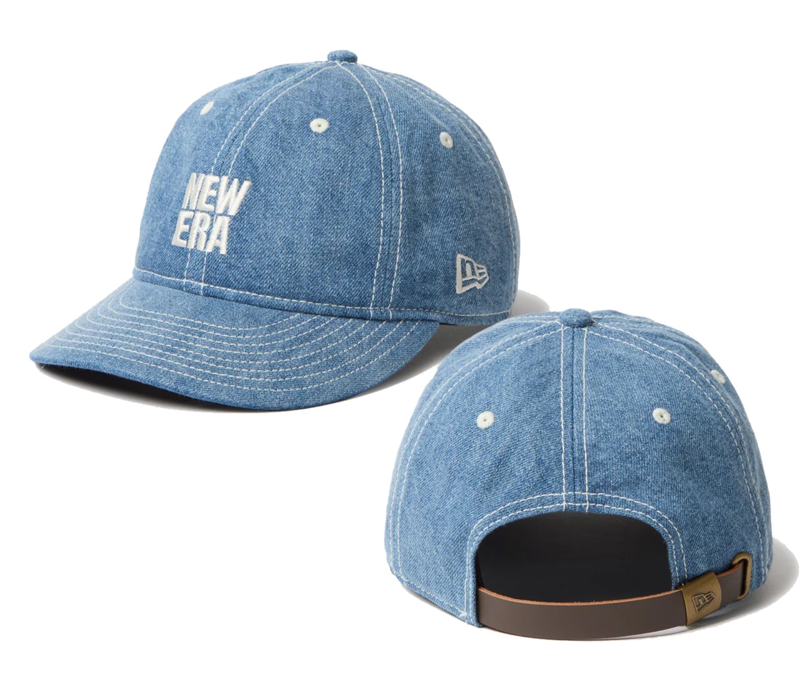 New Era 9 Thirty 12.3oz Denim Cap Square NEW ERA Washed Denim 14667927