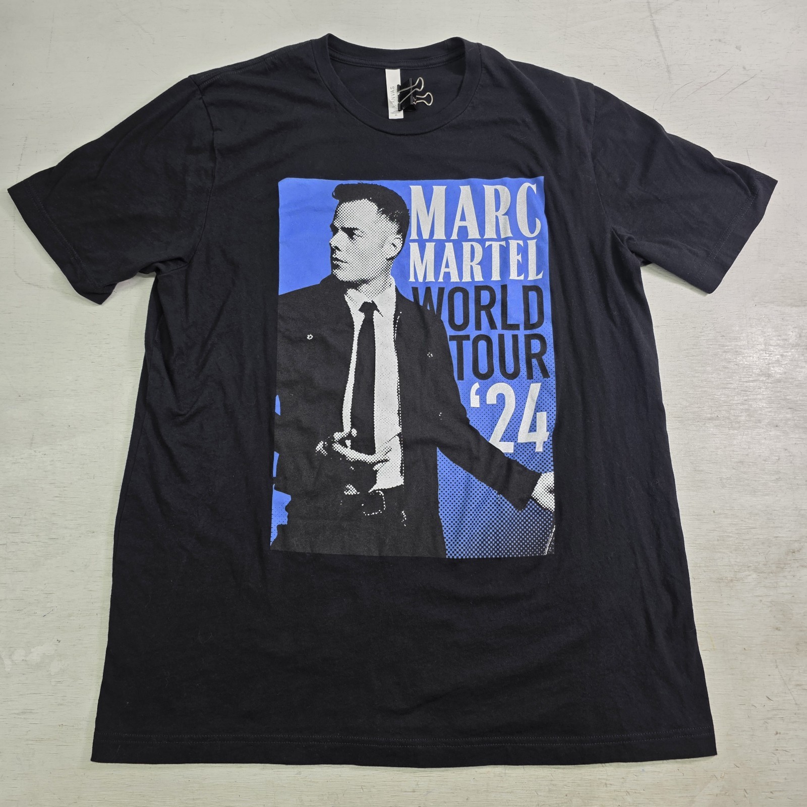 Marc Martel World Tour 2024 T-Shirt XL Black Concert Tee Unisex Canvas Graphic