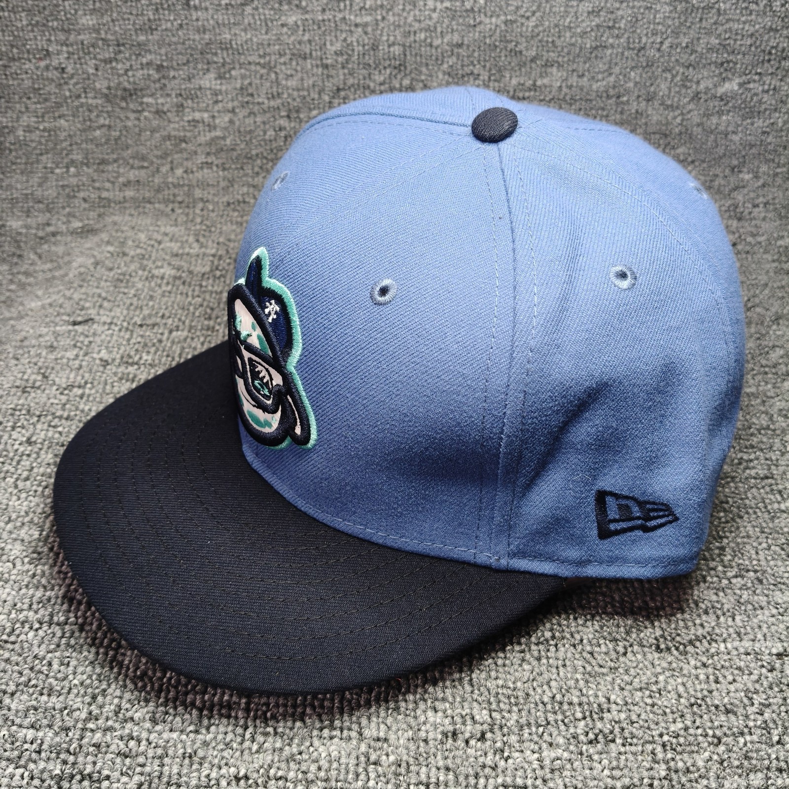 New Era MiLB Mascot 59FIFTY Fitted Flat Brim Blue Navy 7 1 2 Hat