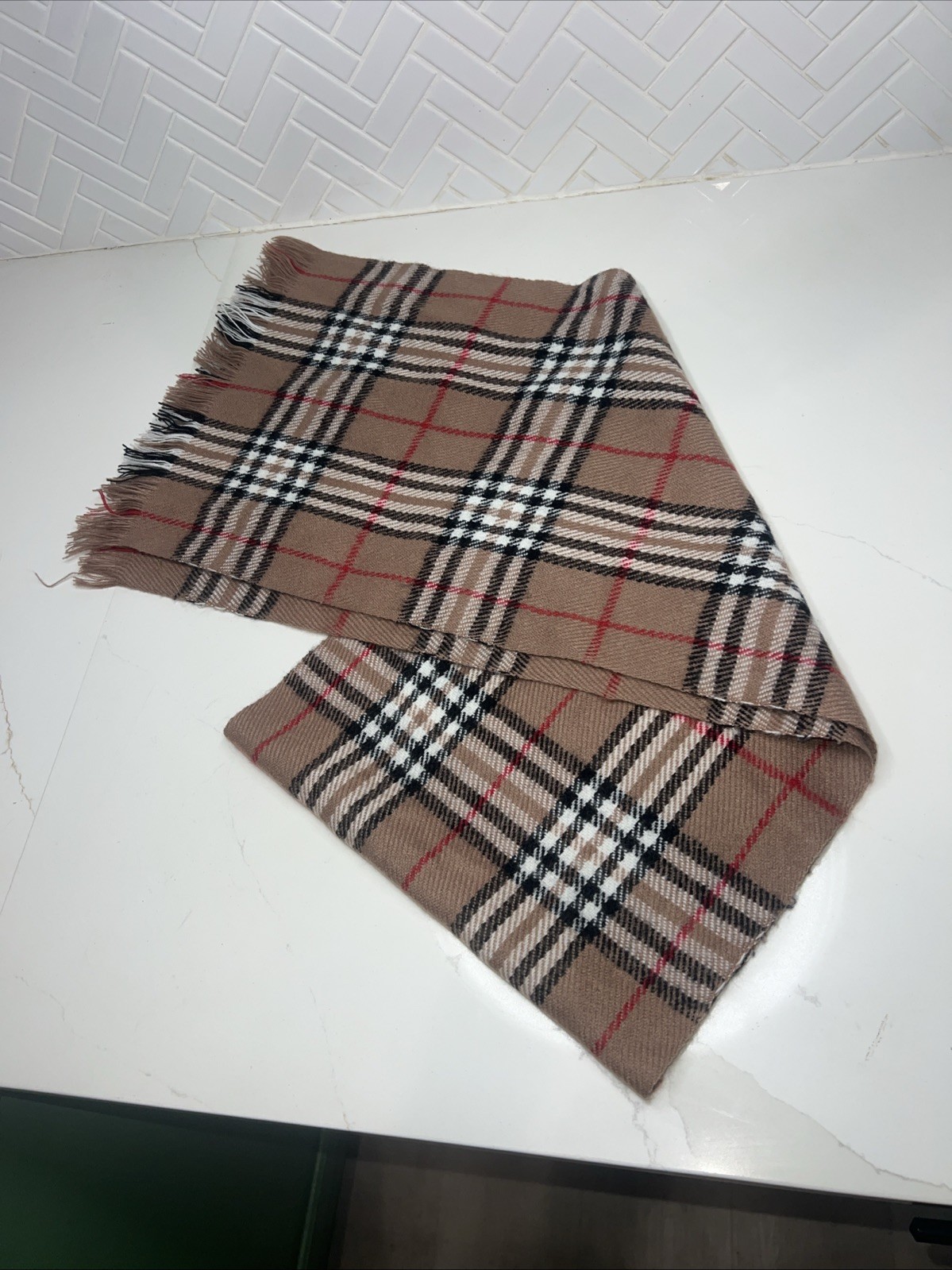 Classic Check Print Scarf