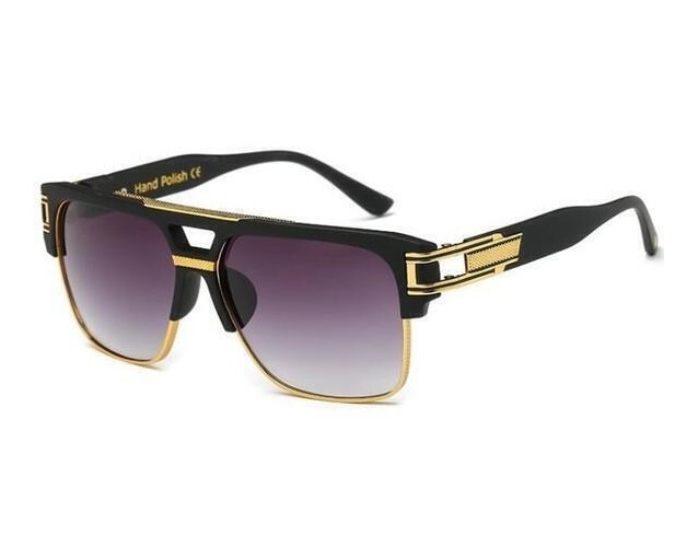 MEN SUNGLASSES CLEAR GAZELLE B-BOY HIP HOP SUNGLASSES OVERSIZED RETRO SQUARE