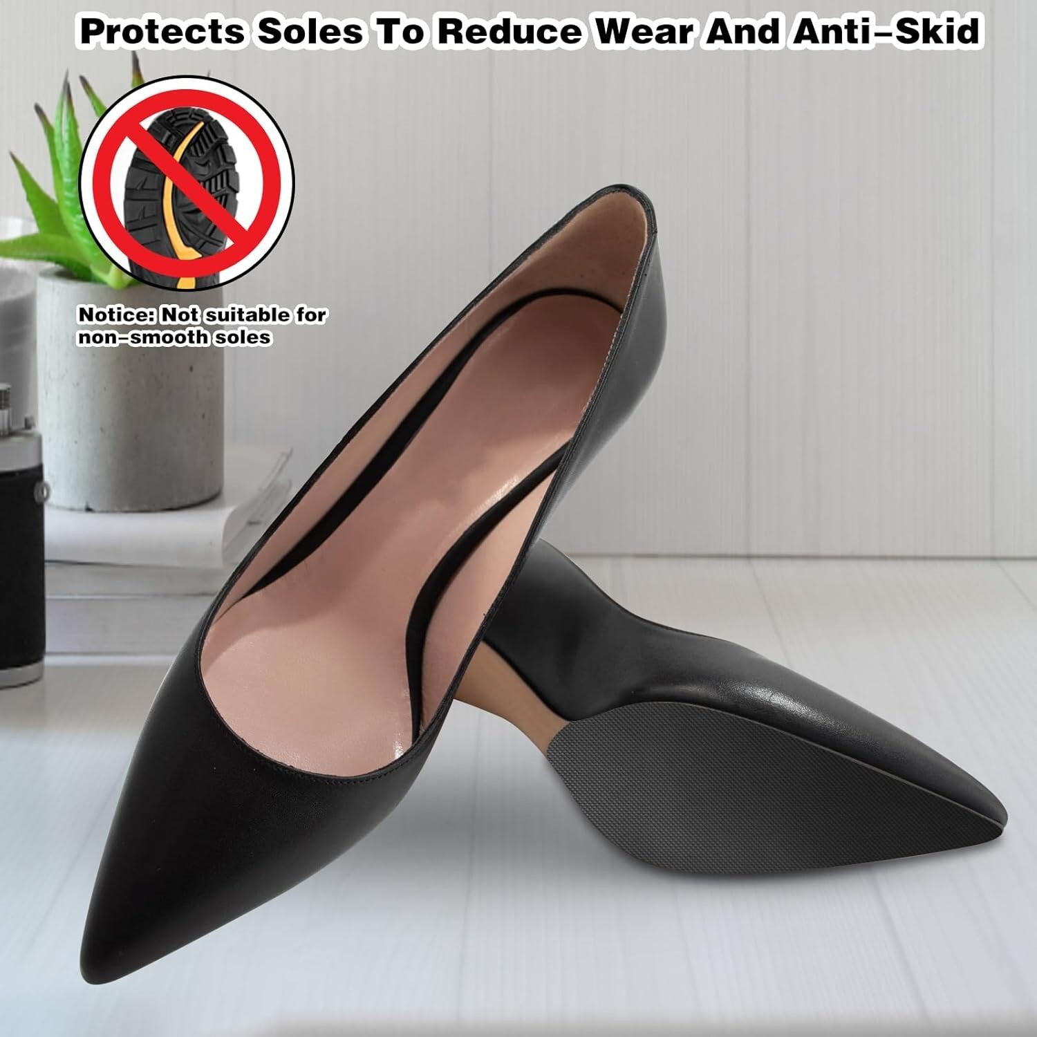 4 Pack Non-Slip Shoe Sole Protector Shoe Bottom Pads Anti Slip Shoe Grips