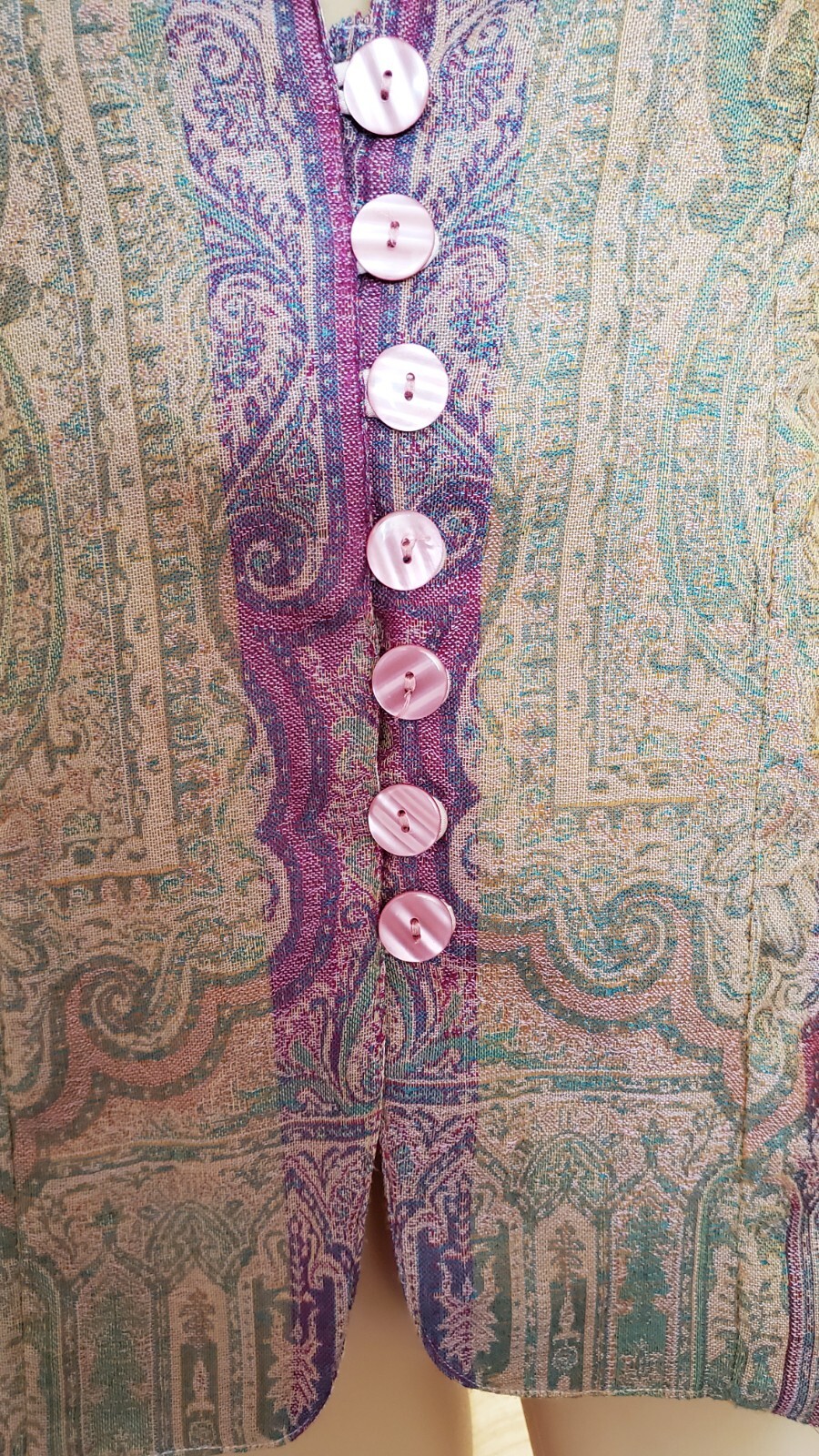 Soft Surroundings Brocade Jacket Medium(10-12) Wool/Silk. Cami Not Available.