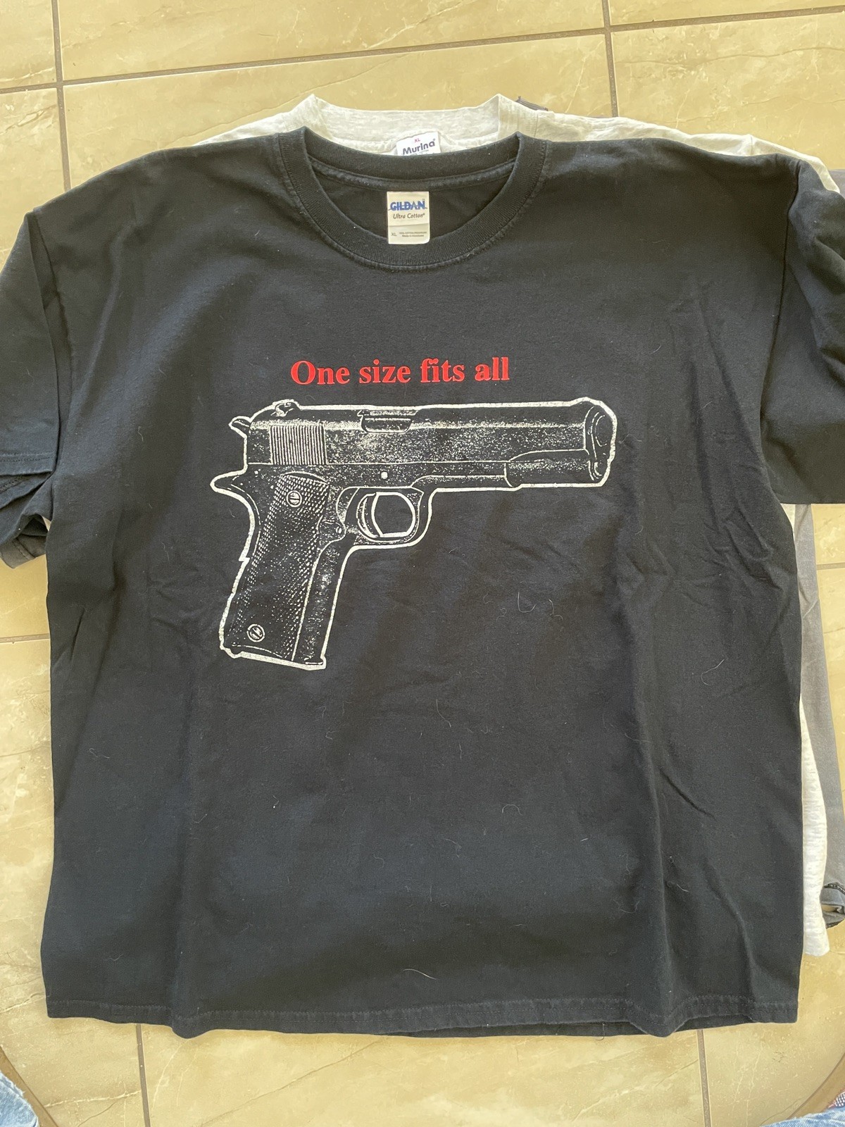 Vintage Gun T Shirt Glock 2000s Pistol 9mm ERD One Size Fits All XL Weapon Swat