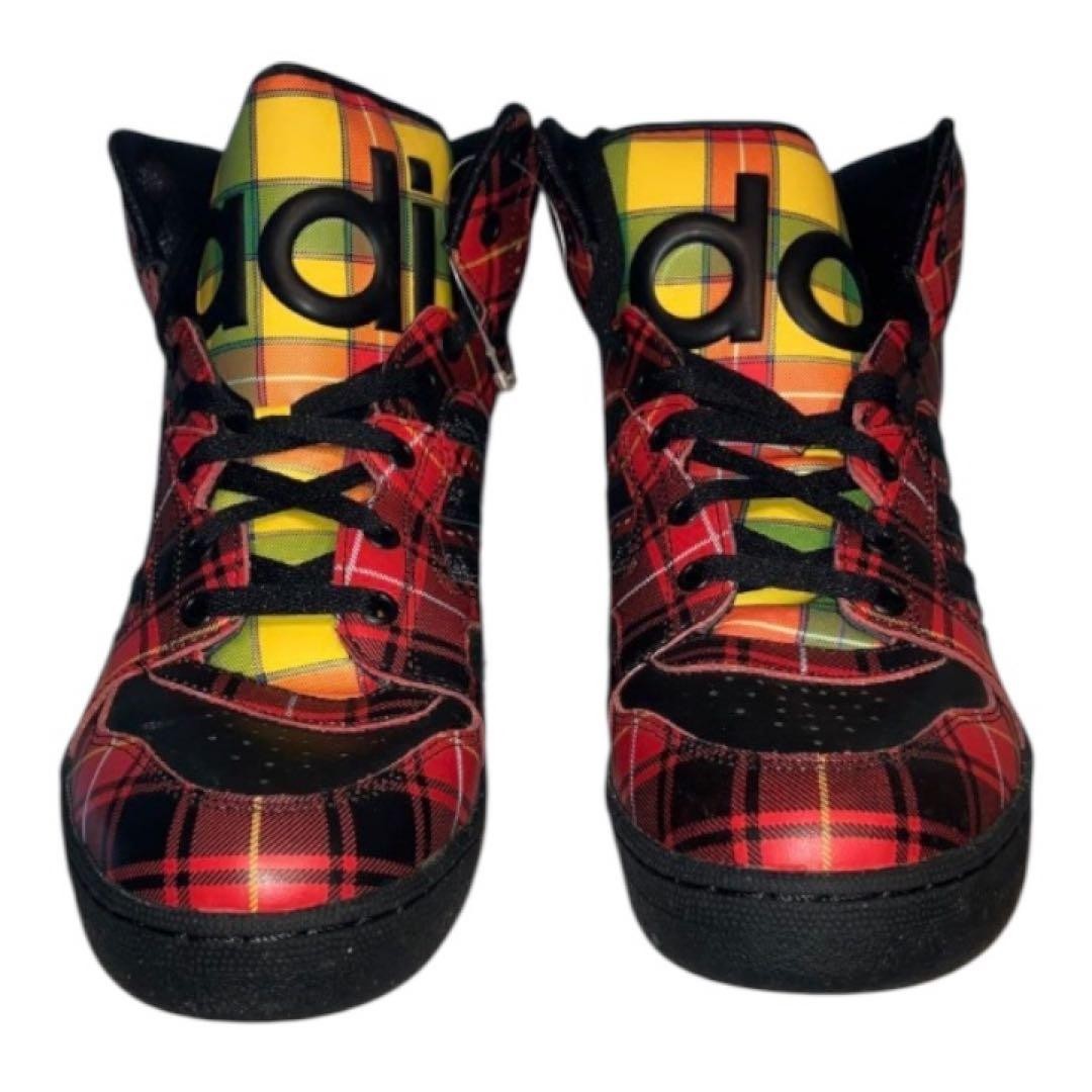 US 11 – Adidas Originals Jeremy Scott JS Instinct High Plaid Tartan Q23667 New