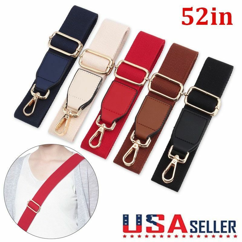 52″ Replacement Purse Canvas Strap Handle Shoulder Crossbody Handbag Bag Belt
