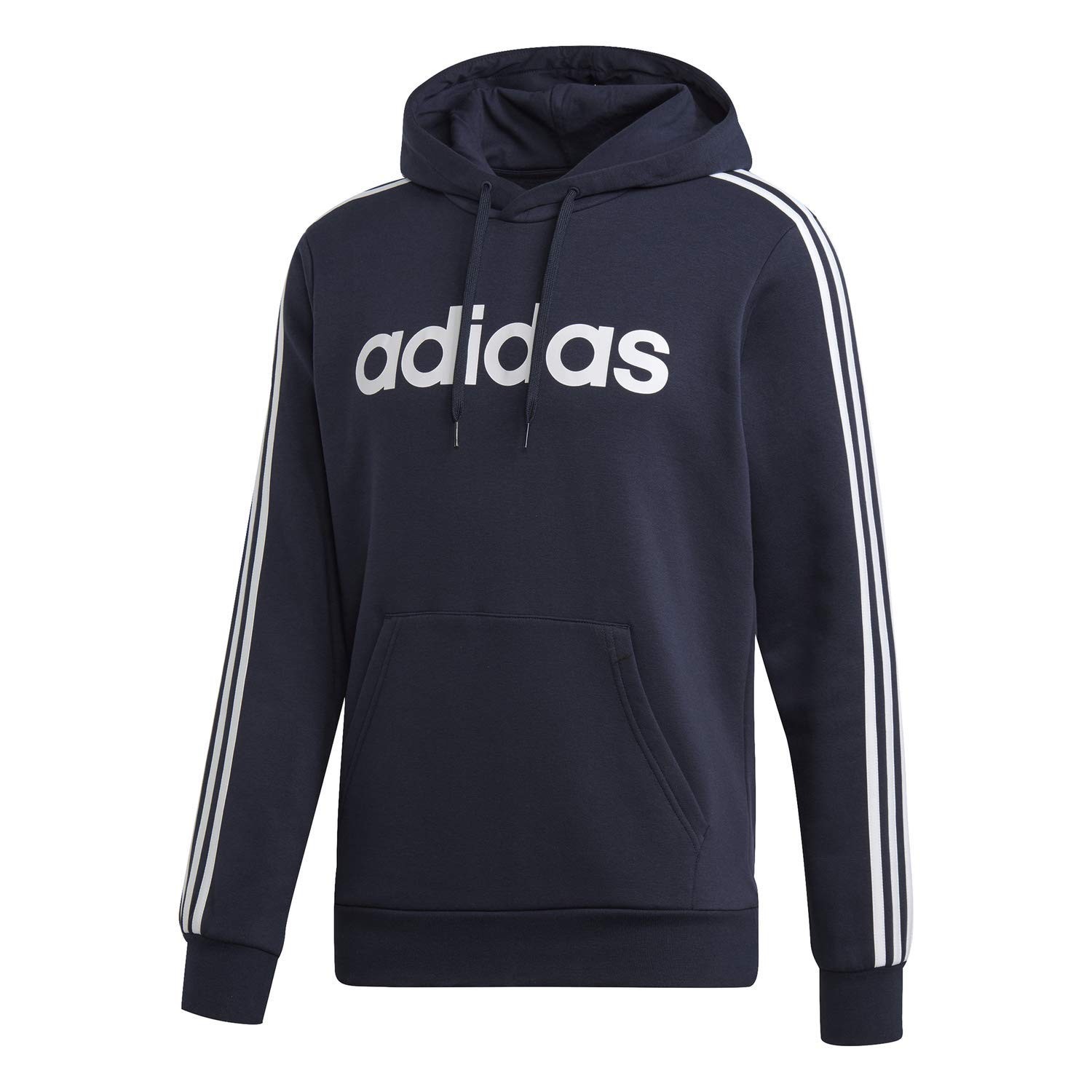adidas Essentials Men’s 3-Stripes Pullover Hoodie DU0494 Legend Ink/White Large