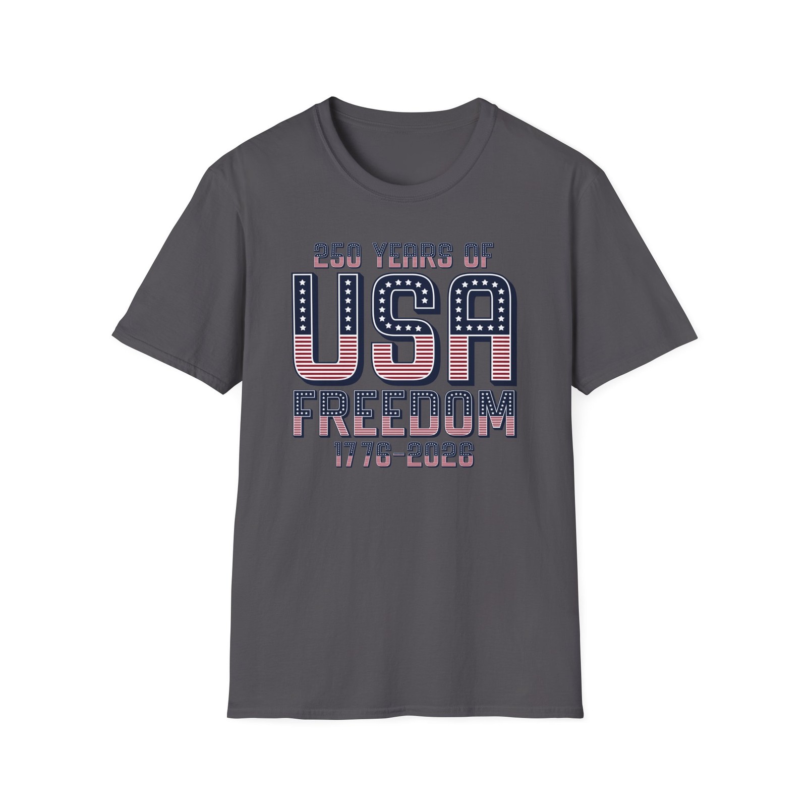 USA 250 Years Of Freedom 1776 2026 T-Shirt Patriotic Semiquincentennial Tee S3XL