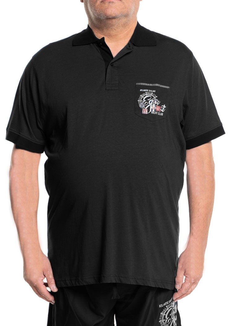 men’s short sleeve cotton polo shirt with collar PLUS SIZES from 2xl to 10xl