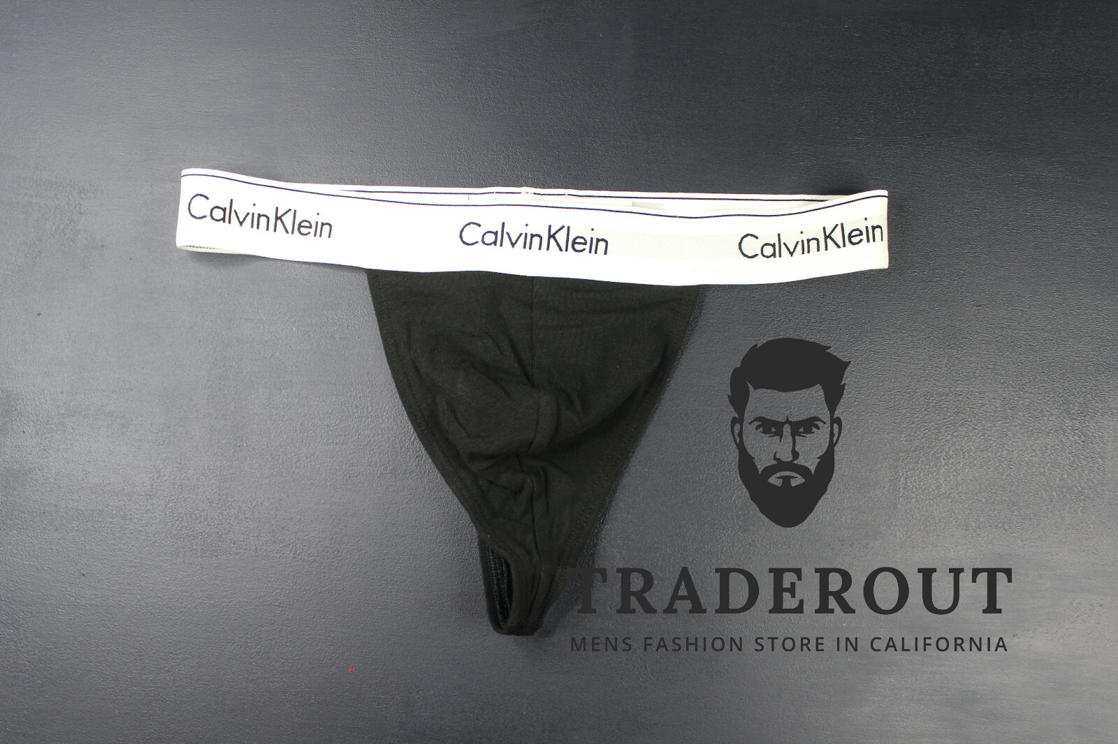 Calvin Klein CK mens black modern cotton G-string thong underwear size S M L XL