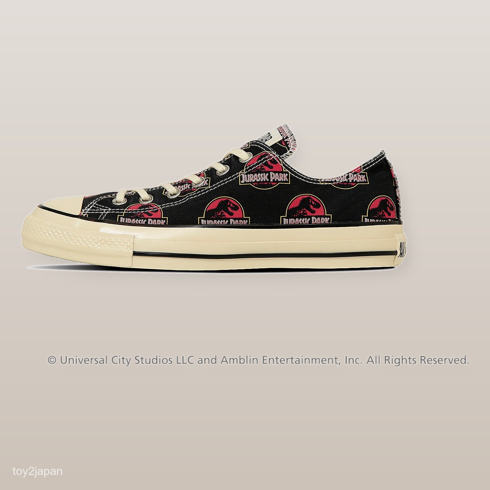Converse ALL STAR AGED LG OX / JURASSIC PARK 31315580 Black Men’s Size New