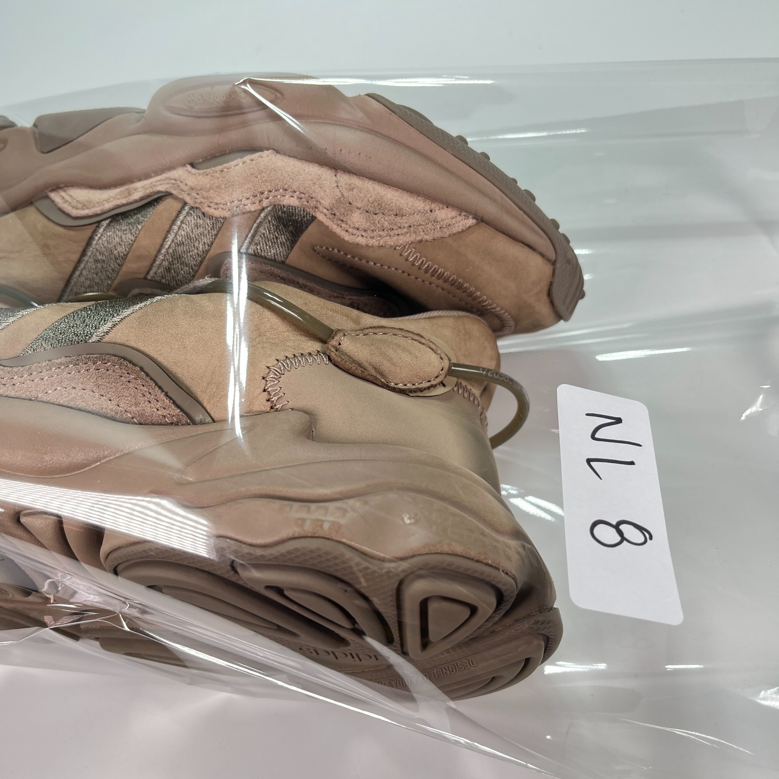 Adidas Ozweego Chalky Brown Lightweight Sneakers Lace Up GY6813 Women’s Size 9.5