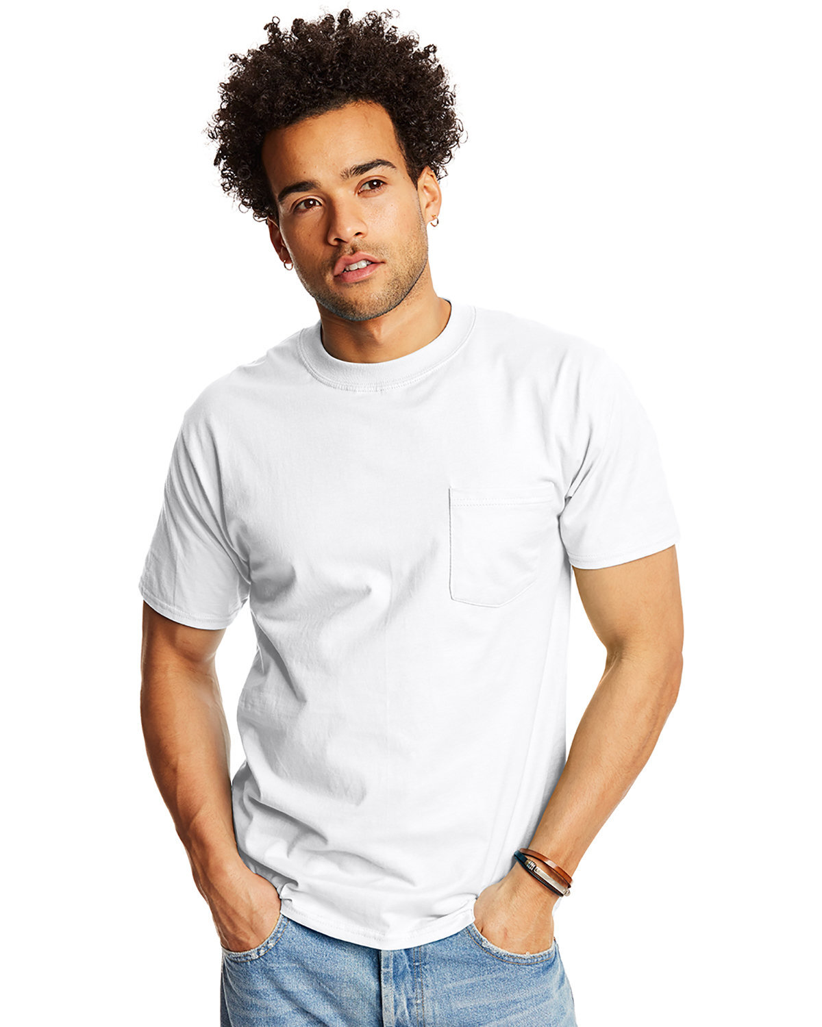 Hanes Adult Beefy-T T-Shirt with Pocket – 5190P