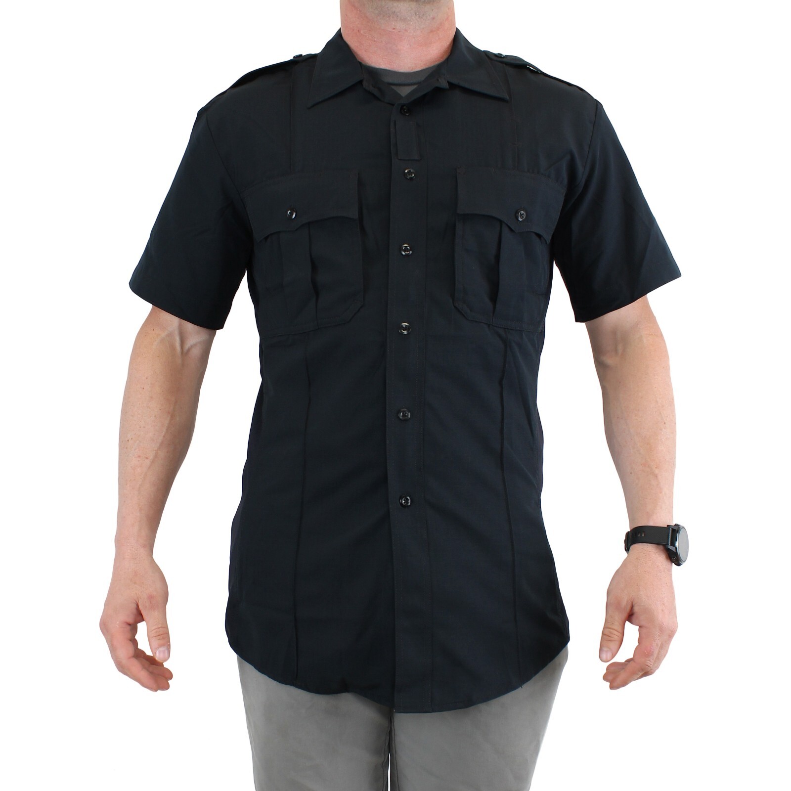 5.11 Tactical Shirt, Men’s Stryke Ripstop Short Sleeve Zipper Flex-Tac Shirt