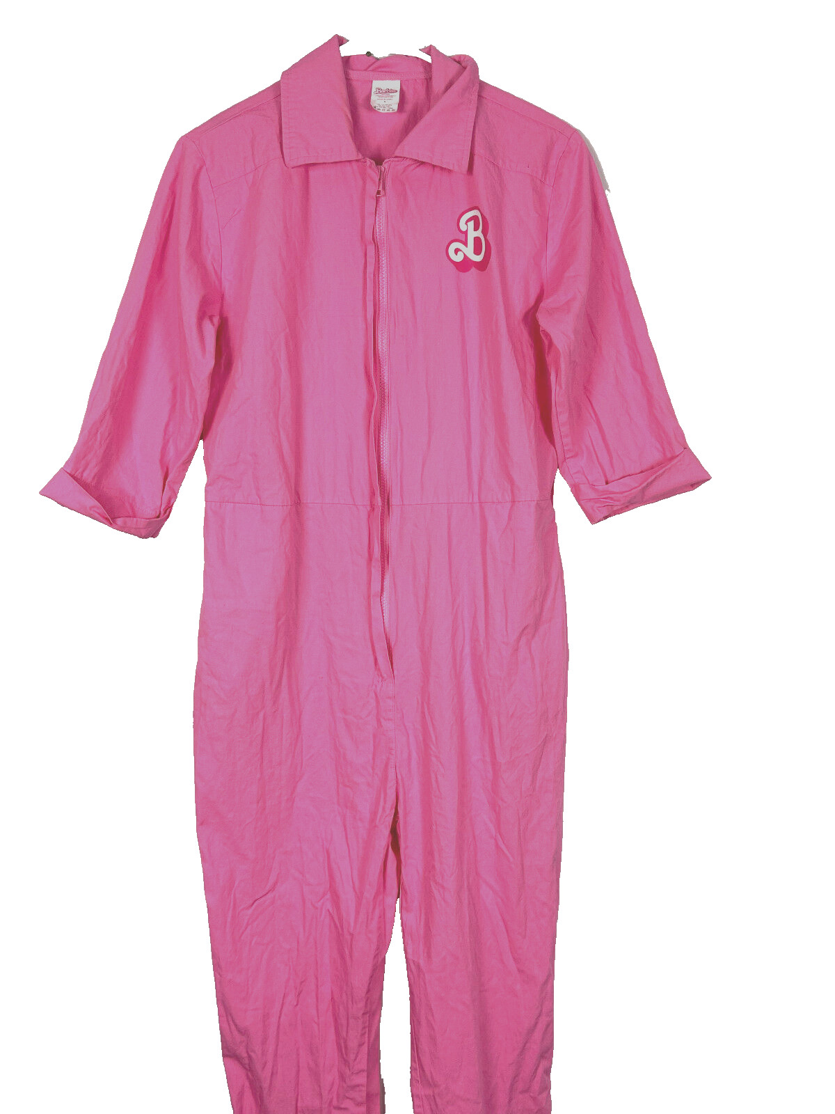 BARBIE Pink Jumpsuit One Piece Pink Halloween Costume Womens Size Small