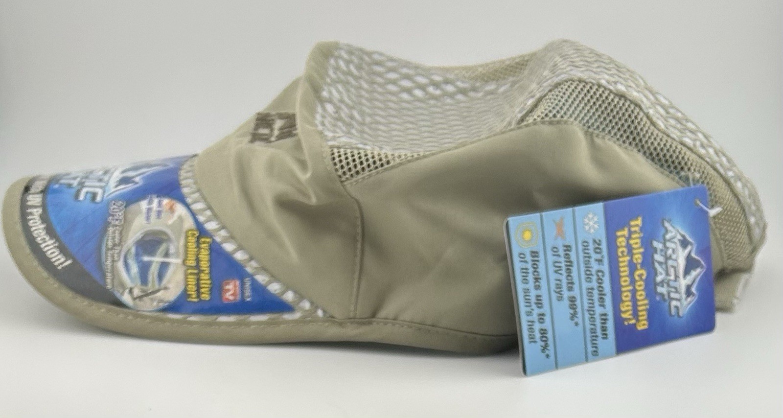Arctic Hat Evaporative Cooling Hat with UV Protection, As Seen on TV, NWT Unisex