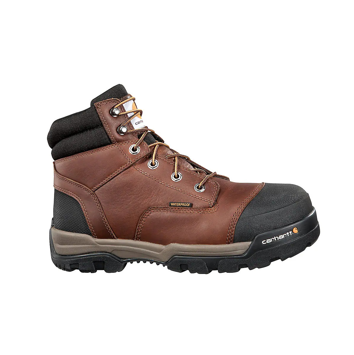 Carhartt Men’s Ground Force Waterproof 6″ Composite Toe Work Boot PEANUT OIL TAN