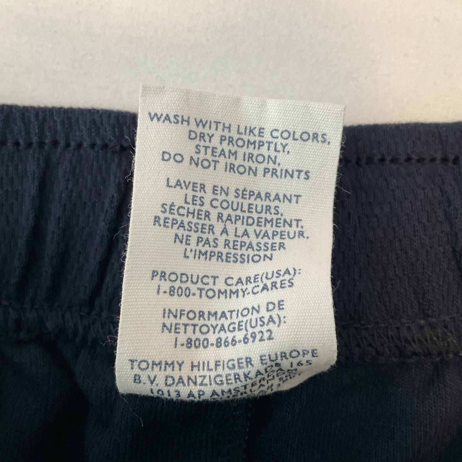 Tommy Hilfiger Shorts Mens Size L Blue Stretch Pockets Drawstring Sleepwear