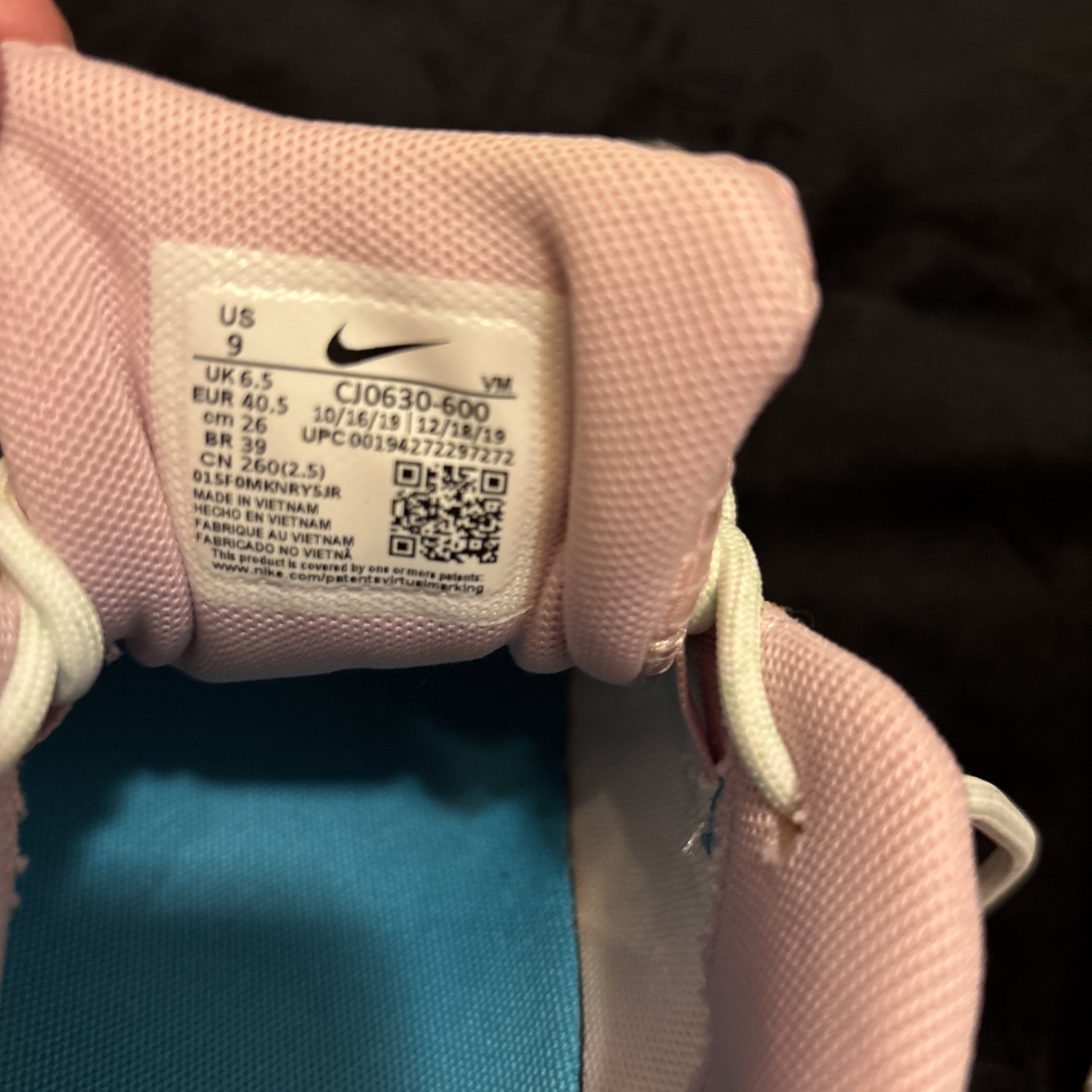 Nike Trainers Womens Size US 9 Air Max 200 Light Arctic Pink Running Gym Shoes