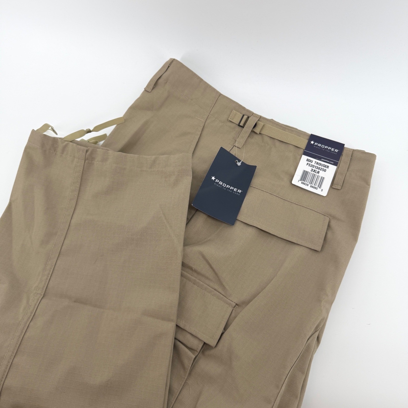 NWT Propper BDU Trouser Mens 3XLR Khaki Tactical Ripstop Cargo Pants F520138250