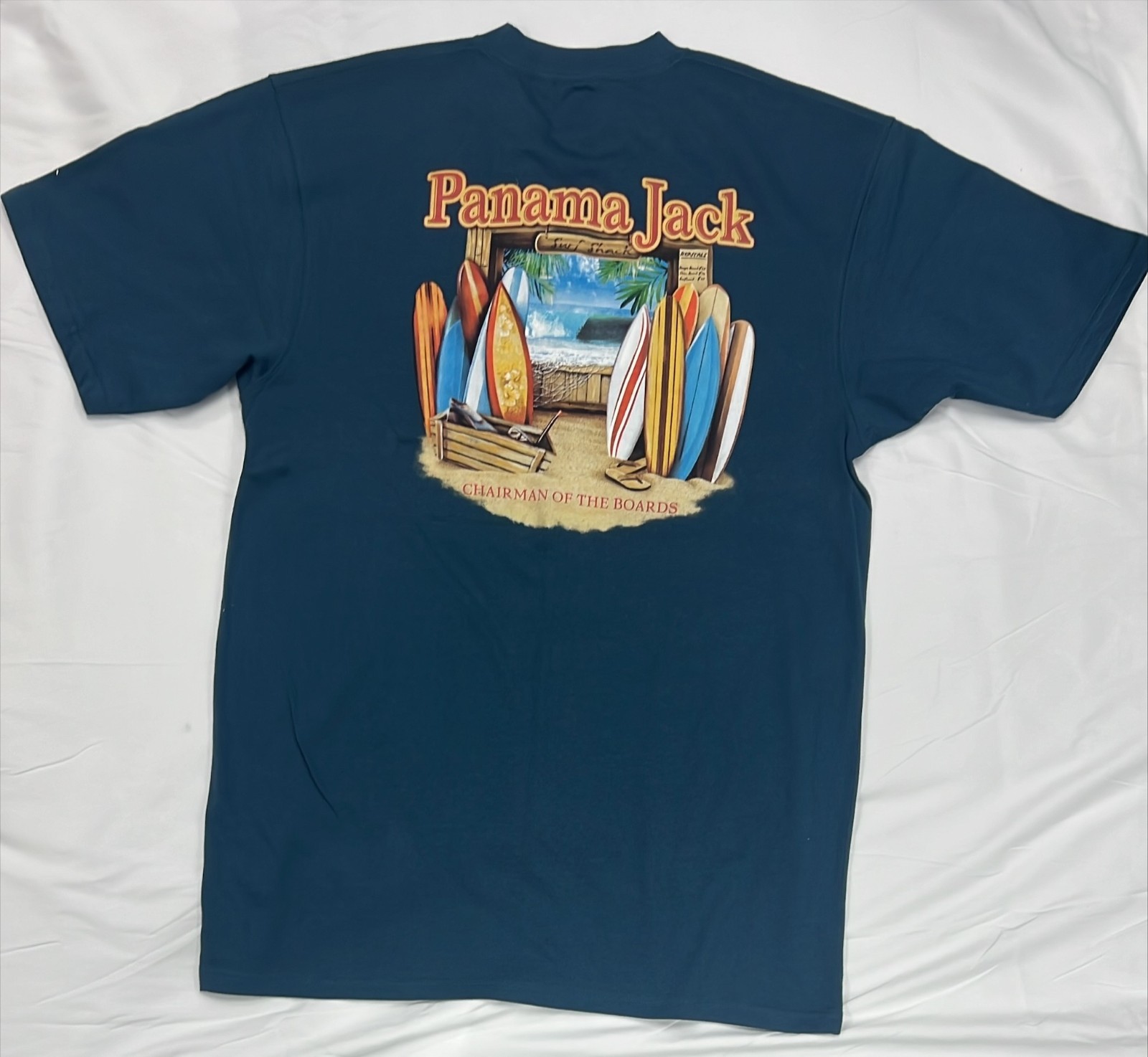 Panama Jack T-shirts, Size LG, Lot of 3,Cotton Blend Heavy Weight Unisex Blue