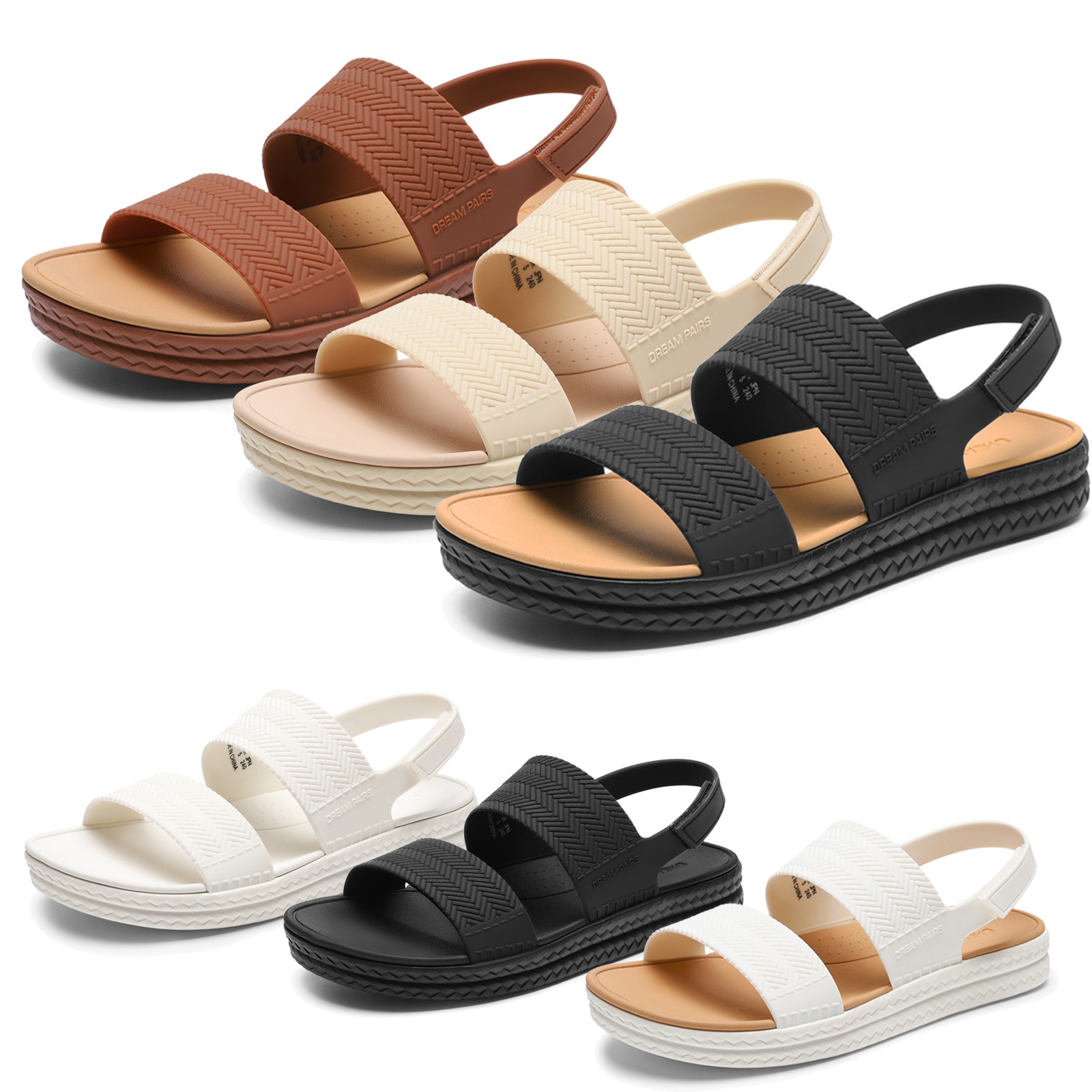Women Water Sandals Comfortable Flat Beach Platform Dressy Summer Walking Shoes