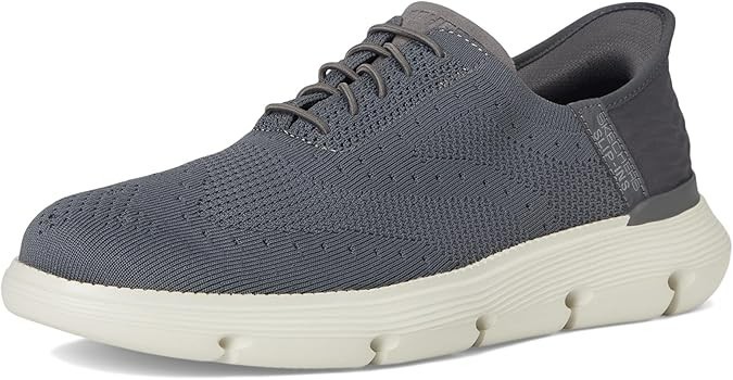 Skechers Shoes Men’s Slip Ins Charcoal Comfort Casual Sporty Memory Foam 205303