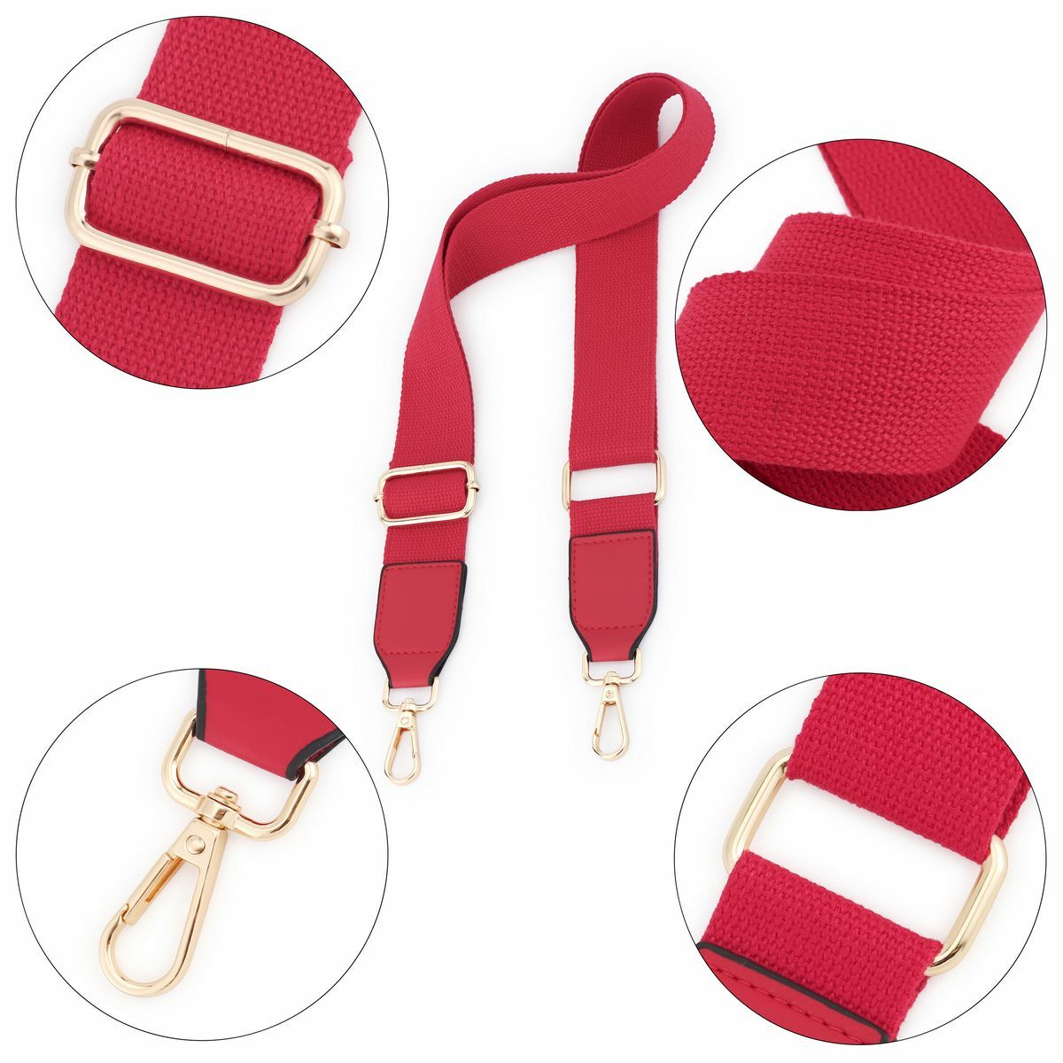 52″ Replacement Purse Canvas Strap Handle Shoulder Crossbody Handbag Bag Belt