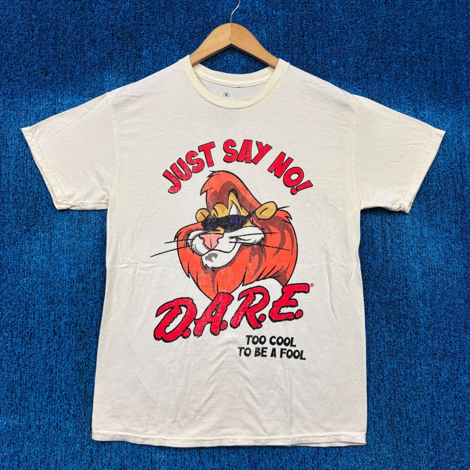 D.A.R.E. Just Say No Beige T-Shirt Size Medium