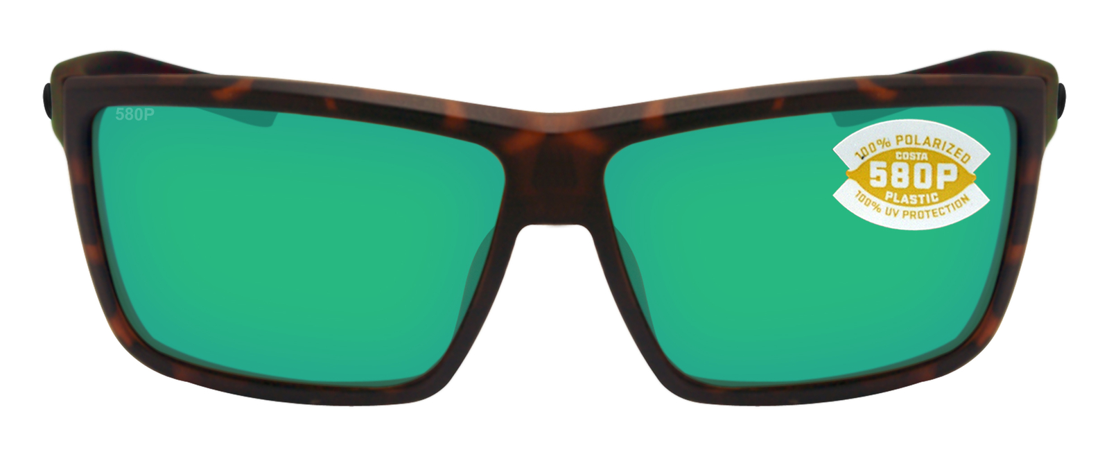 Costa Del Mar Rinconcito Matte Tortoise Green Mirror 580 Plastic Polarized Lens