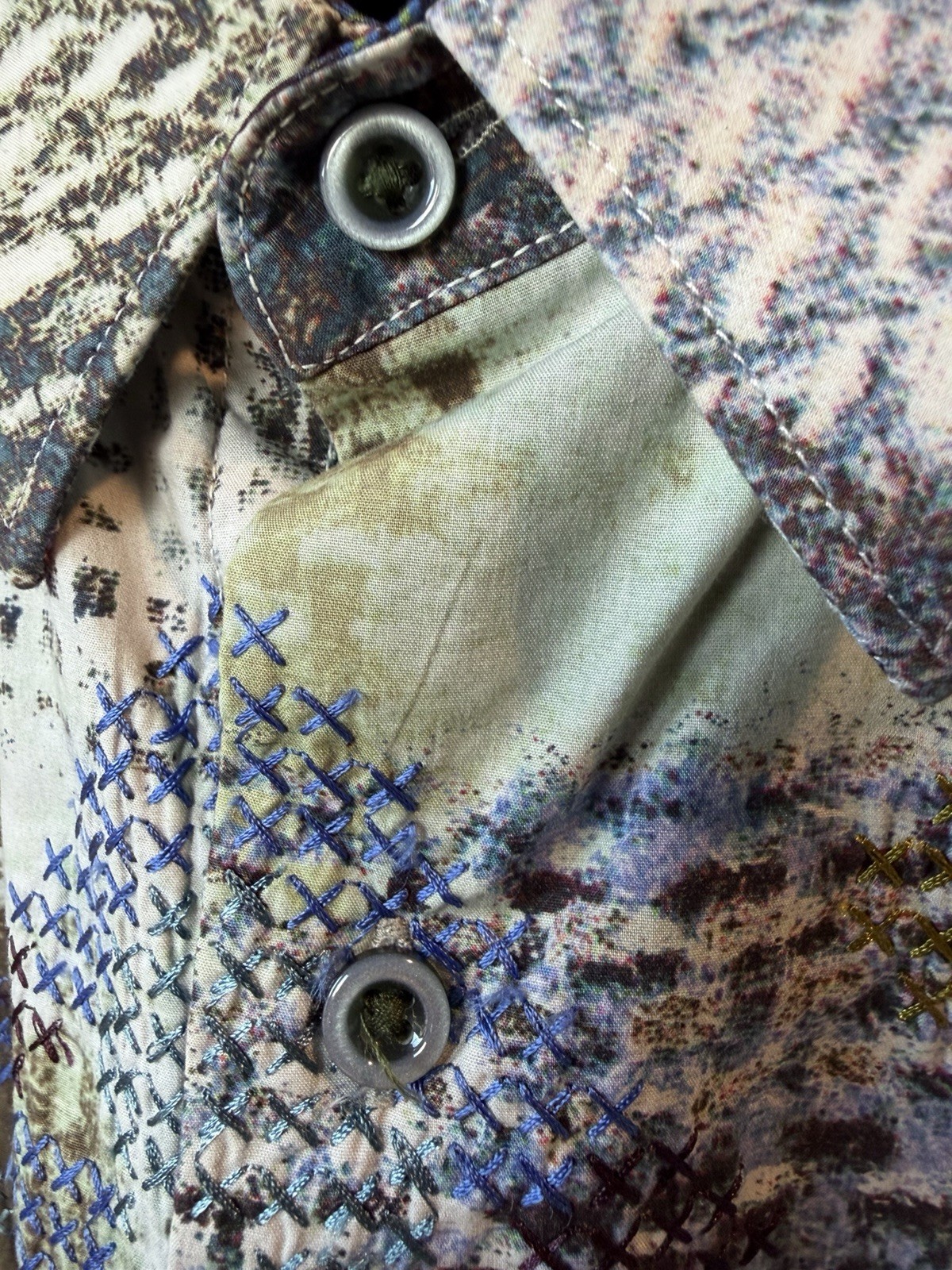 Robert Graham Abstract Long Sleeve sz Lg