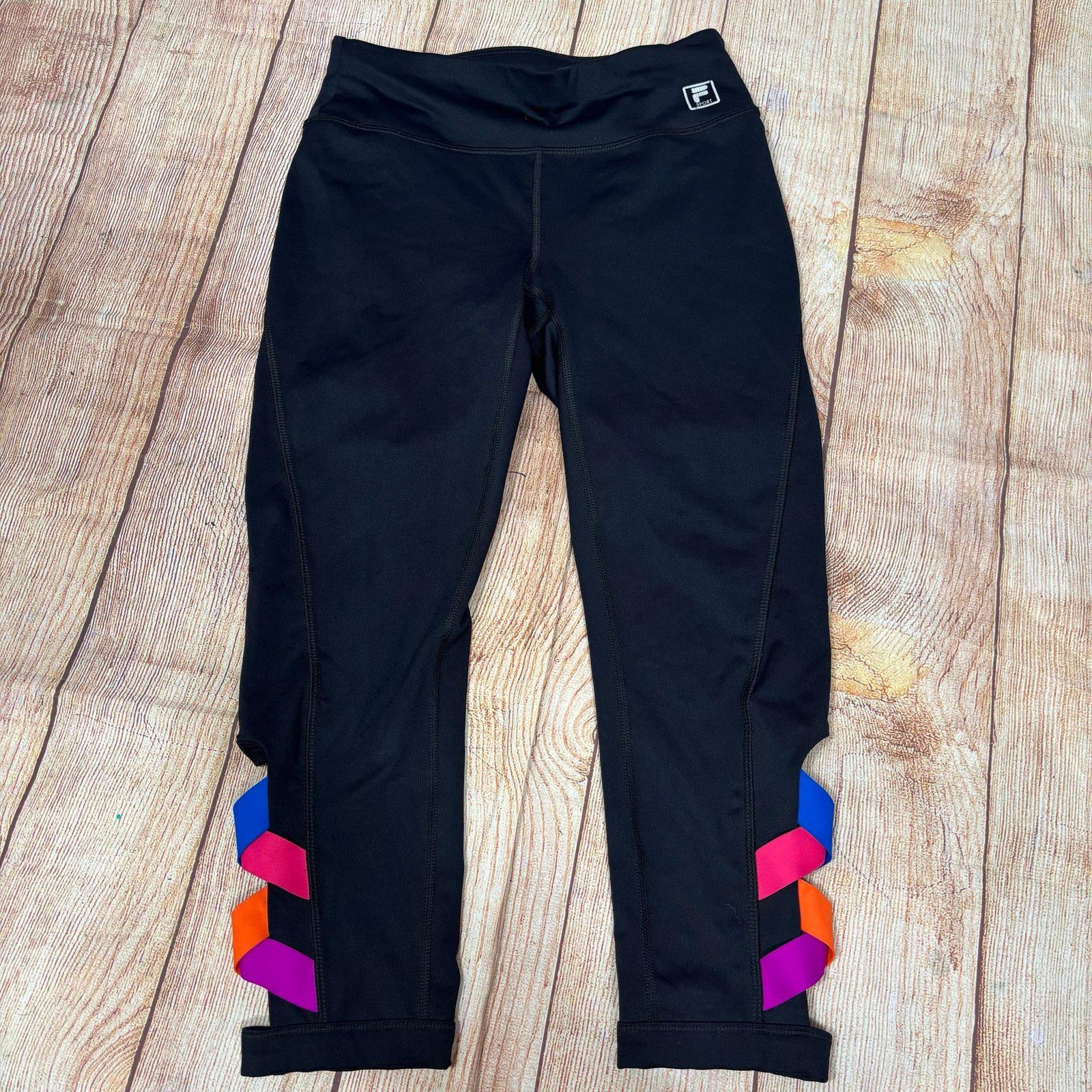 FILA Sport Women’s Leggings with Colorful Sides Size XS