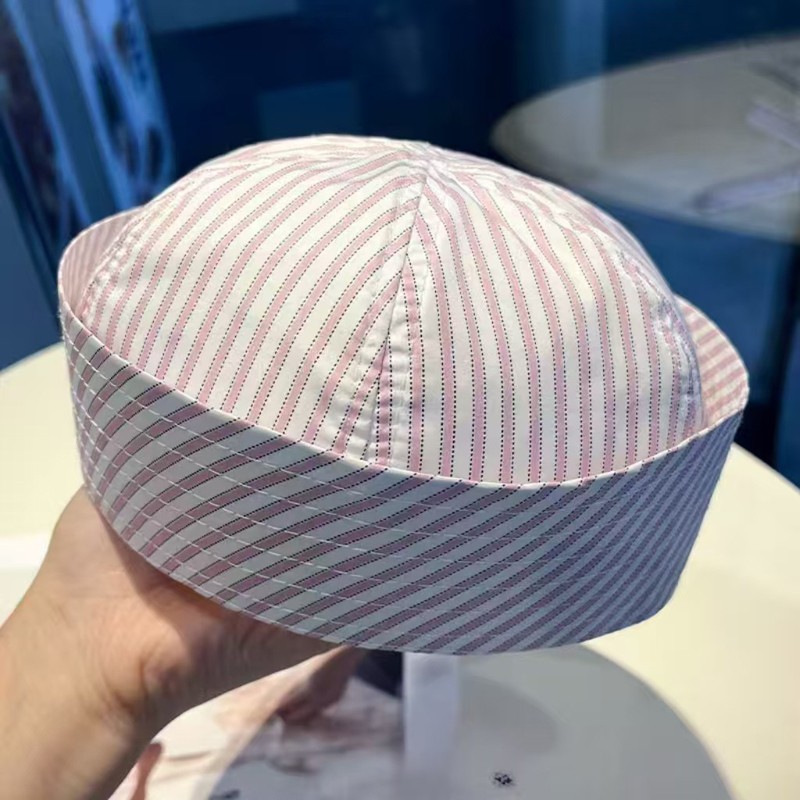 Stripe Cosplay Sailor Hat Versatile Breathable Comfortable Stage Performance Cap