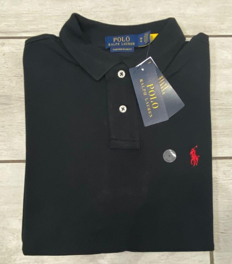 NWT Polo Ralph Lauren Men’s Custom Slim Fit Mesh Polo Shirt – Black ,Gray S-2XL