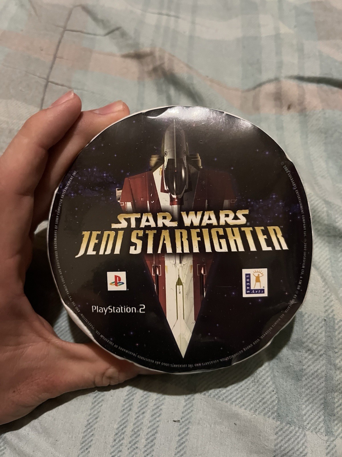 Star Wars Jedi Starfighter Playstation 2 PS2 Promotional X Large T-Shirt NEW