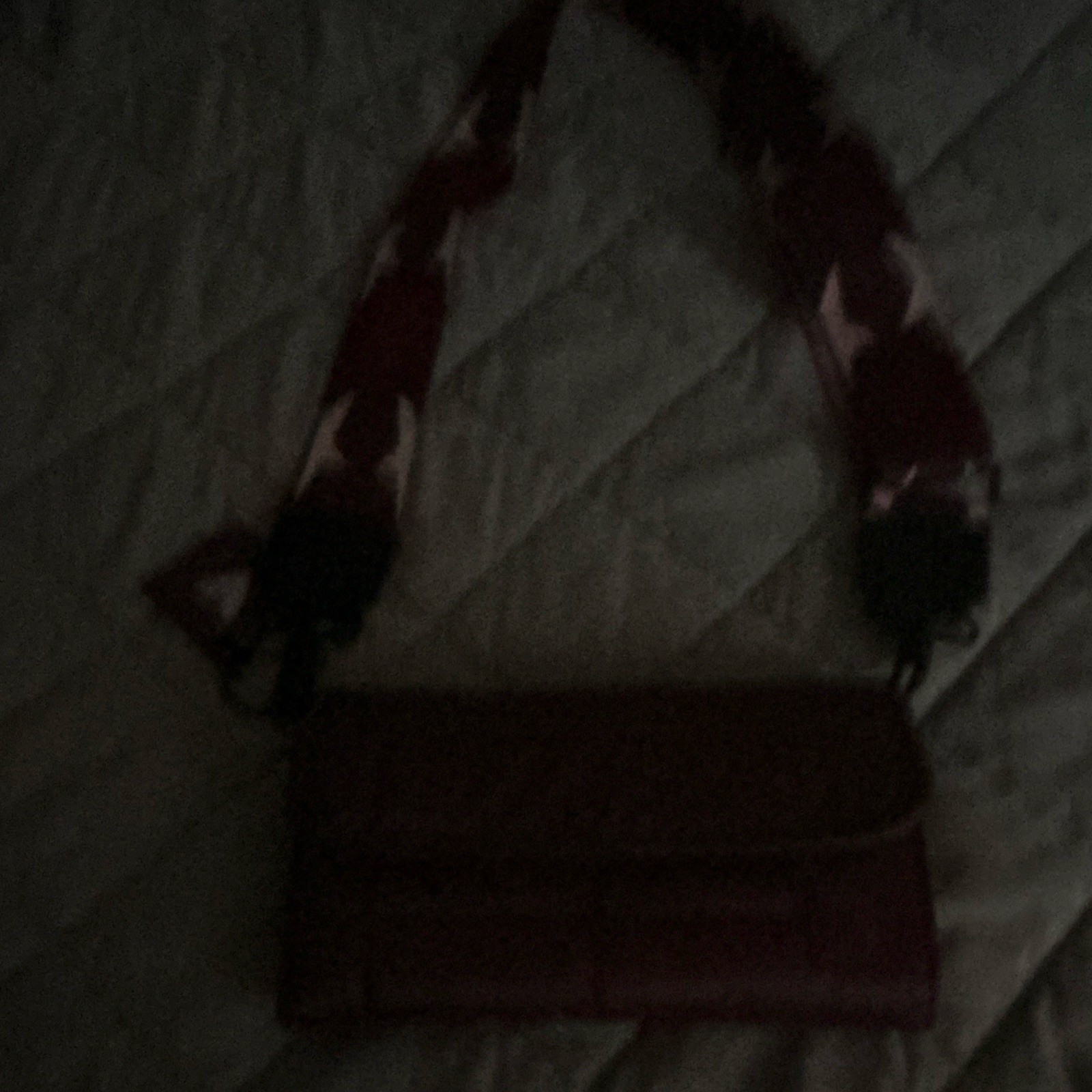 Red Quilted Shoulder Bag Medium Rectangle Snap Closure Pockets Silver Hardware