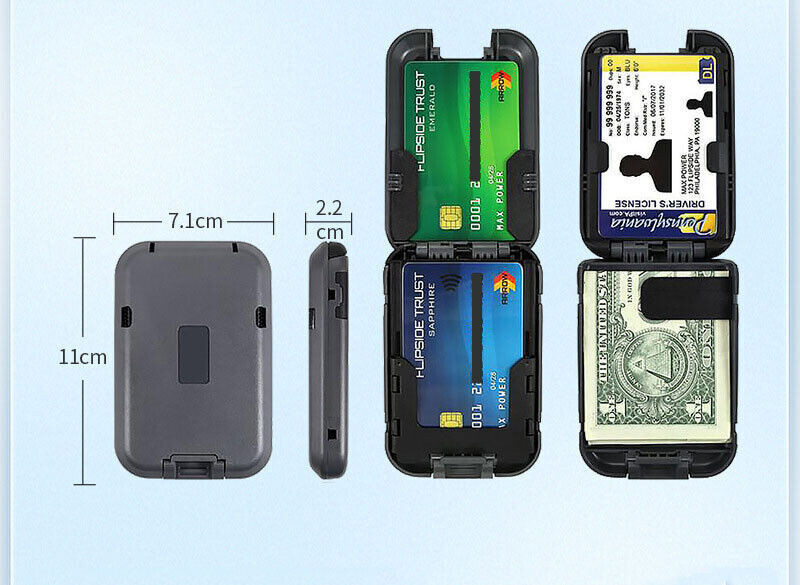 Slim Mint Wallet Ultra-Thin RFID-Blocking, AS-SEEN-ON-TV ID Theft Protection New