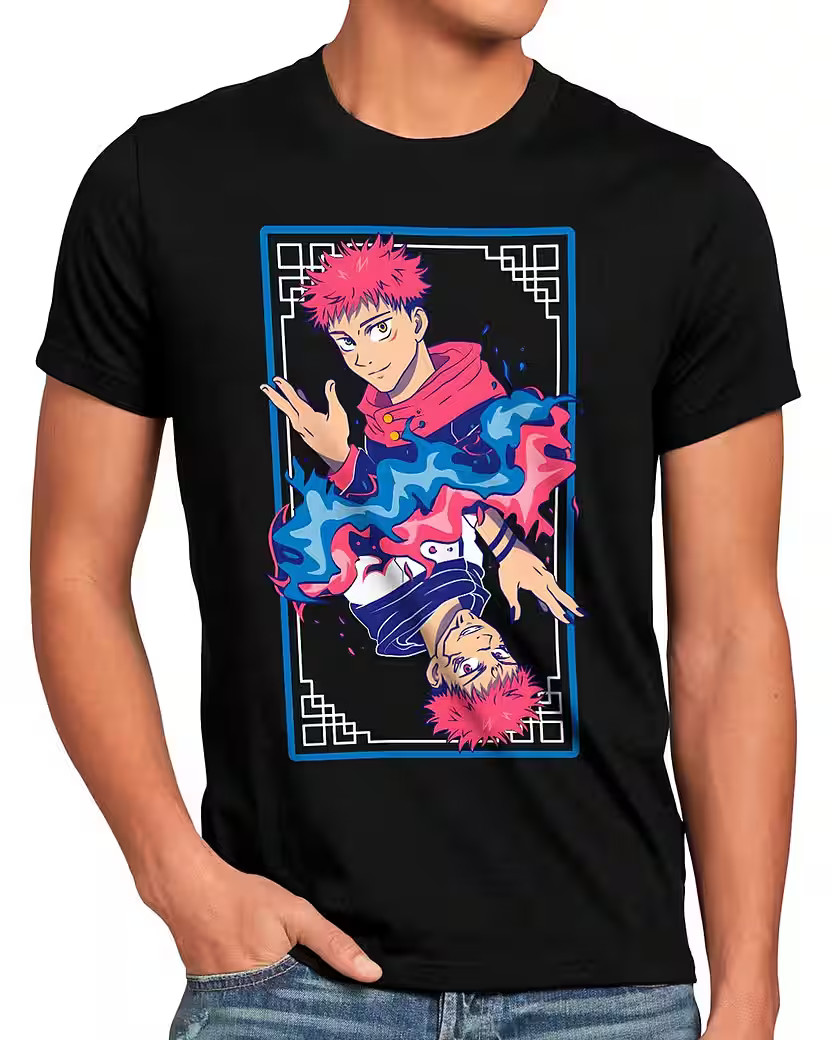 Anime Curse King Yuji Jujutsu Kaisen Japan Manga Black T-Shirt, Gift For Friends