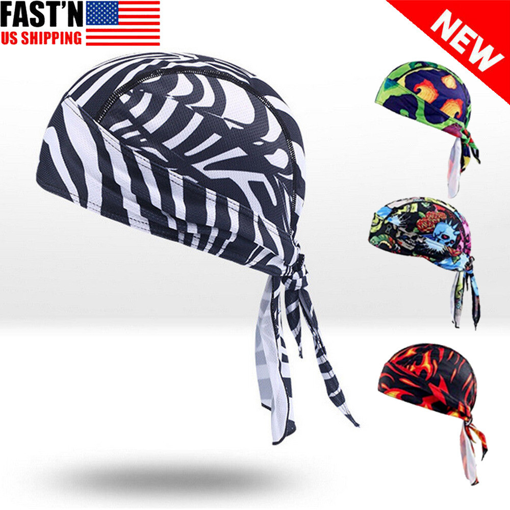 Durag Do Rag for Men Women Skull Cap Bandana Hat Breathable Helmet Linner Beanie