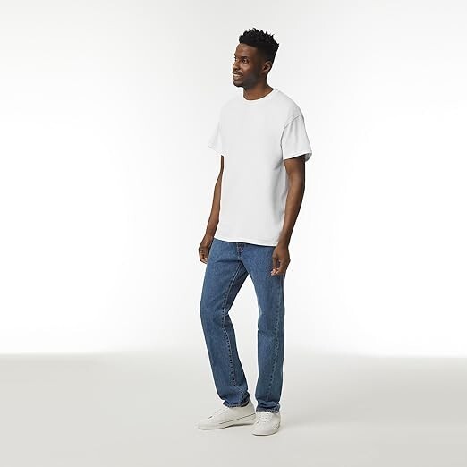 Gildan (3-pack) White Solid Ultra/Heavy Cotton Short Sleeve Blank T-Shirt S-XXL