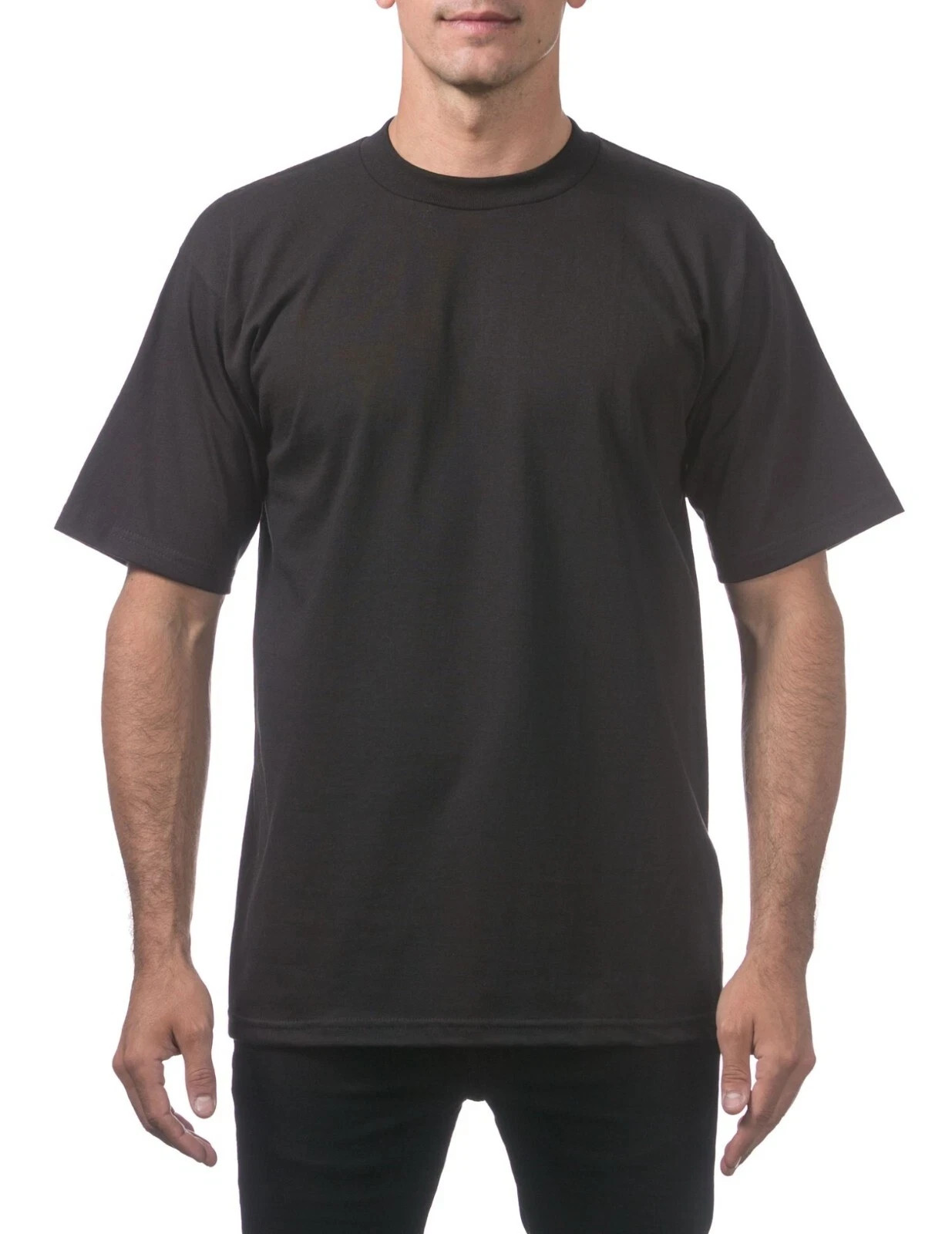 Pro Club Men’s Heavyweight Cotton Short Sleeve Crew Neck T-Shirt