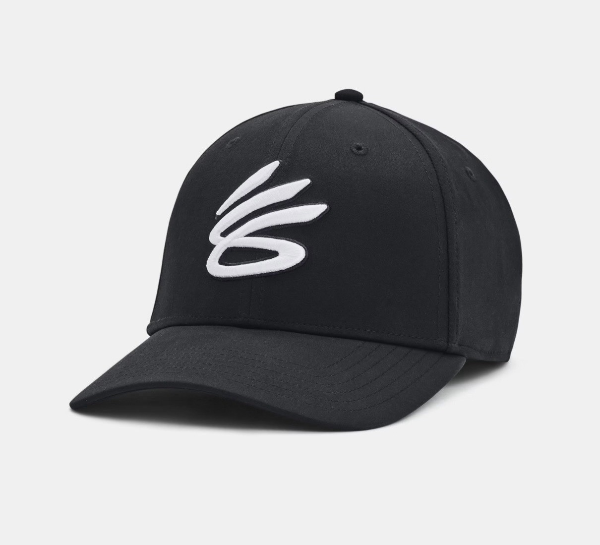UNDER ARMOUR Curry Mid Men’s Snapback Hat Cap Black/White OSFM 1380010-001 NEW