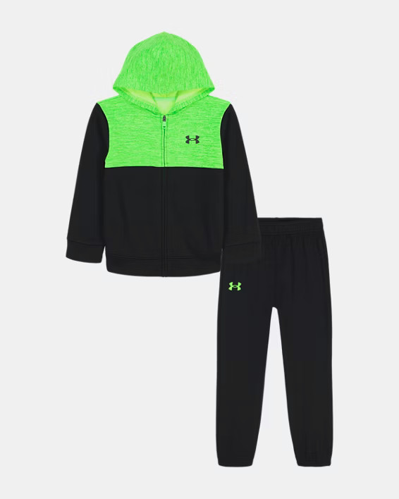 Under Armour Boy’s Hyper Green/Black Hoodie & Jogger Set (UAFII53E-321) Size 6