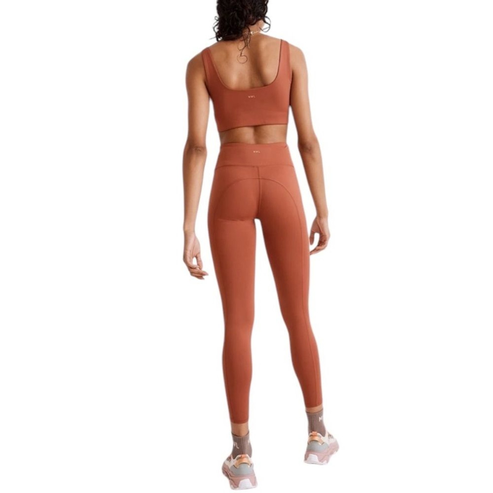 MADEWELL MWL FLEX WEATHERED BRICK ORANGE LEGGING PANTS S