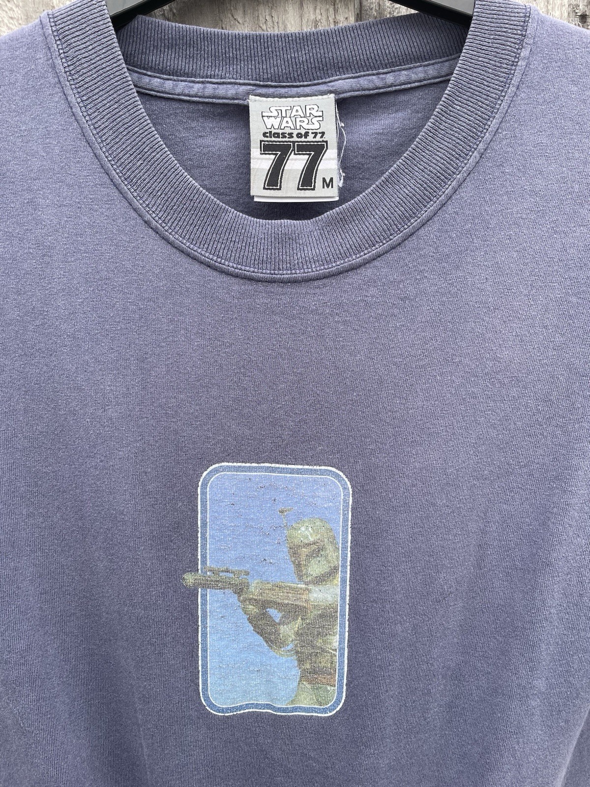 Vintage Star Wars T-Shirt Size Medium M Screen Stars Blue Class Of 77 Rare VGC
