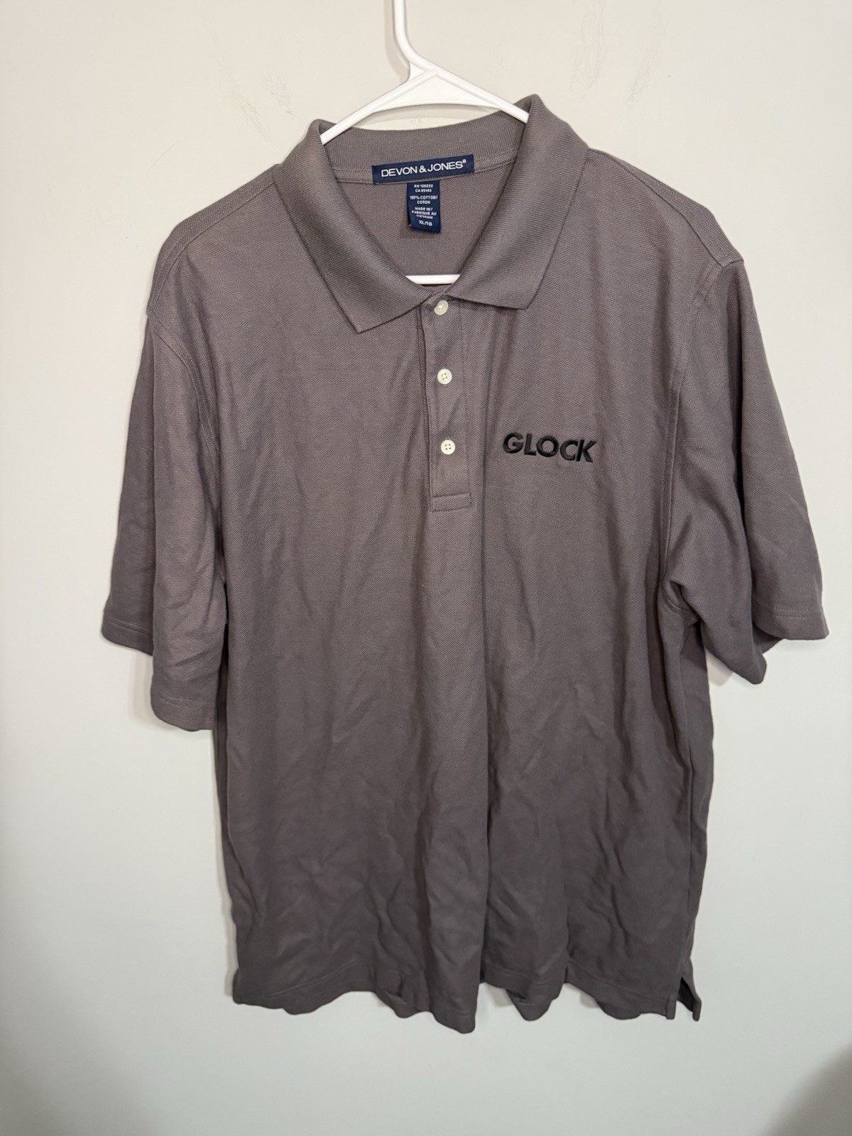 Glock Perfection Mens Embroidered Polo Size XL