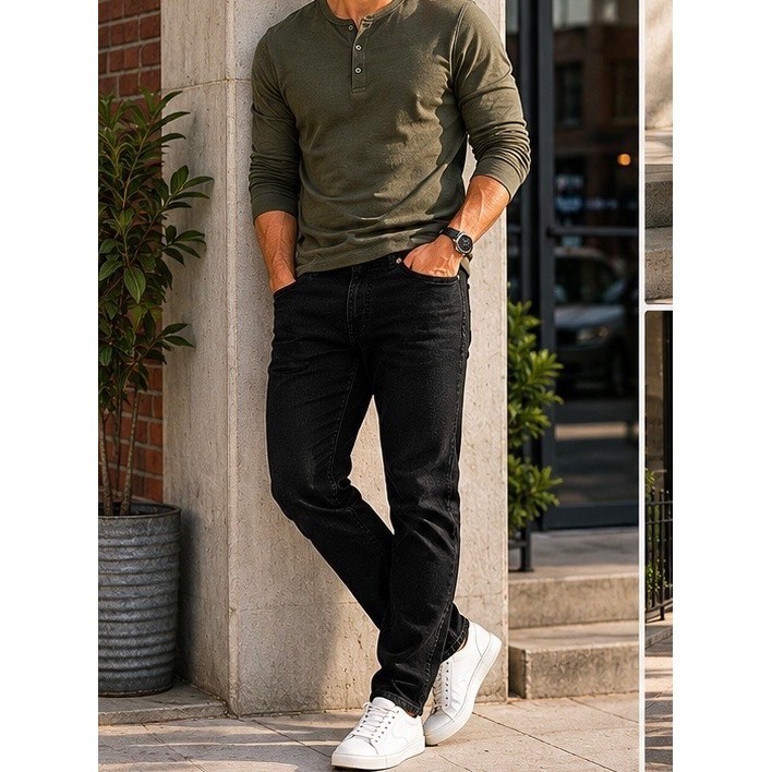 Denizen from Levis 216 Slim Fit Black Jeans Mens W30 L32 Stretch Denim Pants